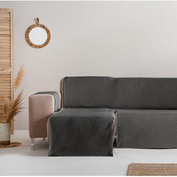 Funda cubre sofá chaise longue izquierdo Trivial gris claro (si existe en la gama de productos)