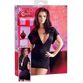 S‑Größe: Rot‑Eck Kleid Wasserfall