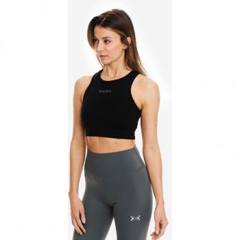 Top deportivo ajustado para mujer Crop Top de PicSil Sport