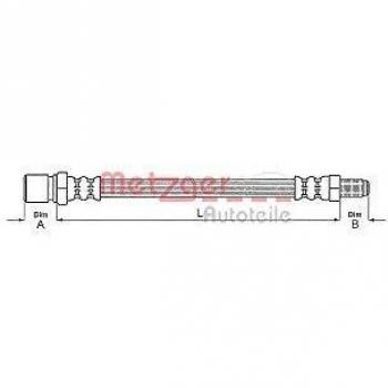 Durite de frein pour camion PEUGEOT J5