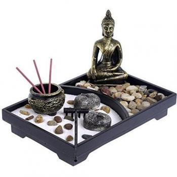 Meditation Incense Holder with Decorative Stones