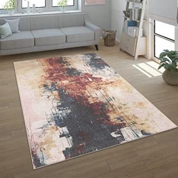 Alfombra Vintage Multicolor, 120x160 cm, Pelo Corto, para Dormitorio