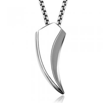Men's Stainless Steel Wolf Tooth Necklace