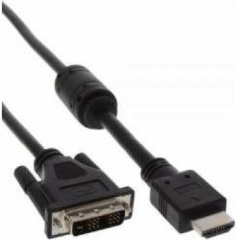 InLine HDMI (Typ A) — DVI (0.50 m, HDMI, DVI), Video Kabel