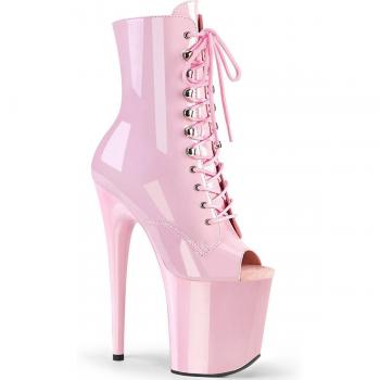 Pleaser Flamingo 1021 Damen High‑Heel Stiefel – Plateausohle, Rosa