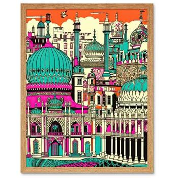 Royal Pavilion Palace – Detailed 12x16” Wall Decor, Bright Finish