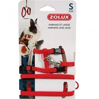 Zolux Arnés para roedores en color rojo