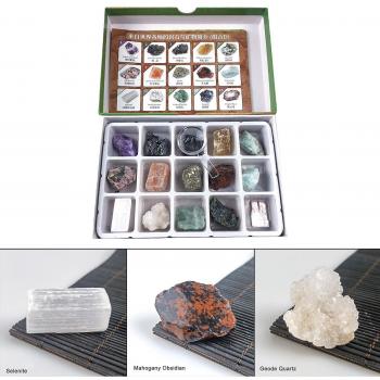 Rocas y Minerales 15×: Juego de Geología con Hojas para Niñas Festivas en el Aula