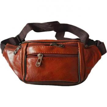 Bolso de Cintura de Cuero Práctico, Multifuncional y Portátil