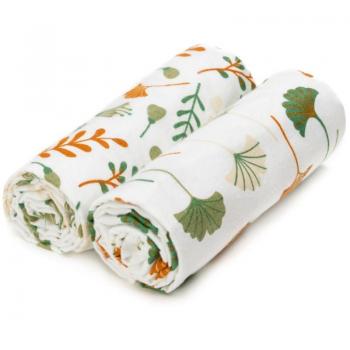 Lot de serviettes Ginkgo 80x100 cm en tissu