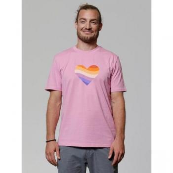 Watapparel Unisex T-Shirt mit Herz und Regenbogen