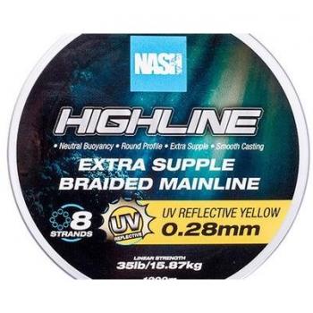 Nash Ligne Tressée Highline UV Jaune 1200 M