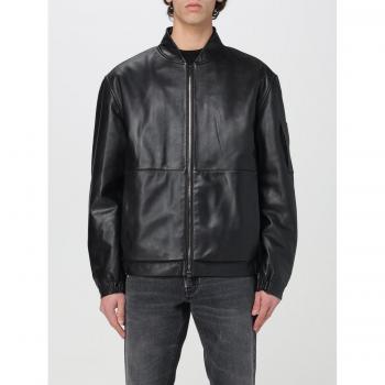 Calvin Klein Schwarz Regular Fit Lederjacke Hero K10K112372