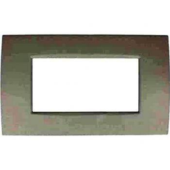 SANDASDON 4M Slim Sottile Placca Bianca Compatibile con Bticino Living Light Air