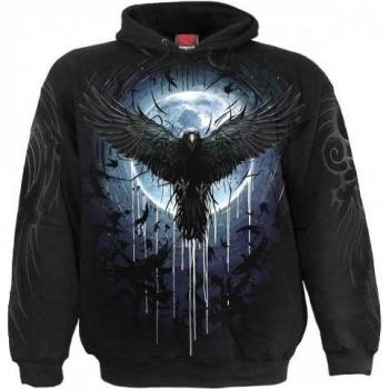 Felpa Nero Spiral Direct Crow Moon Unisex