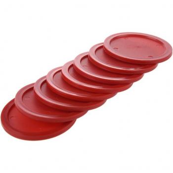 Juego Deportivo de Hockey Aéreo Color Rojo (8 Unidades)