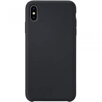 Coque de protection douce en gel silicone – XS Max – Noir Satin