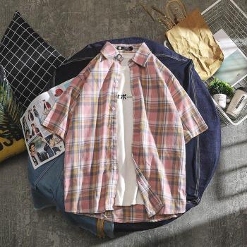 Camisa de Hombre Tartan con Botones y Cuello
