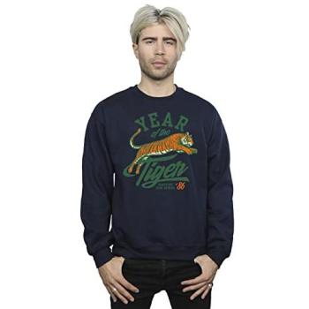 Stranger Things TV Series Year‑of‑the‑Tiger 86 Men’s Navy Hoodie – 3XL