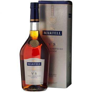 Martell VS Fine Champagne Cognac in edler Geschenkverpackung 1 l