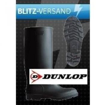 Bota agua pvc talla 42 cana alta negra dunlop