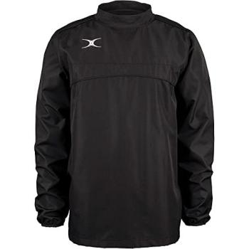 Gilbert Children’s Photon Warm-Up Rugby Top – 7‑8 Years Old, Black