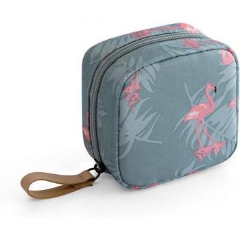 Mini Flamingo Travel Cosmetic Bag
