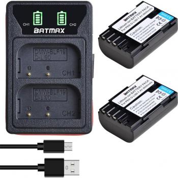 Batmax 2600mAh D-LI90 Battery with Built-in USB Charger for PENTAX