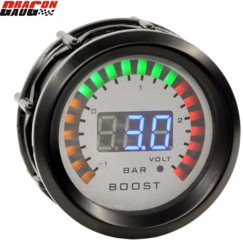Dragon 52mm Black Shell Car Turbo Gauge