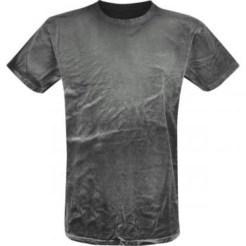 T-Shirt Outer Vision Spray Wash Uomo Grigio S-3XL