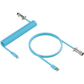 Câble Newskill spiralé USB-C Bleu