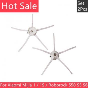 Xiaomi Mijia 1 / 1S / Roborock S50 S5 S6 5 Arm Side Brush Replacement (2 Pack)