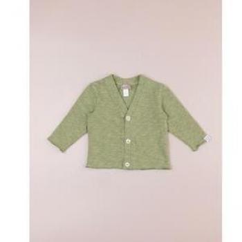 Cardigã Verde Elegante para Bebês Meninos