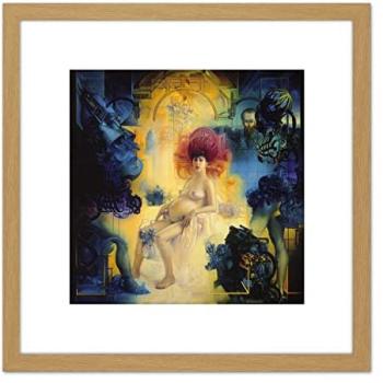 Artery8 Ralle Ethical Conduct Surrealism 8x8 Light Oak Framed Wall Painting