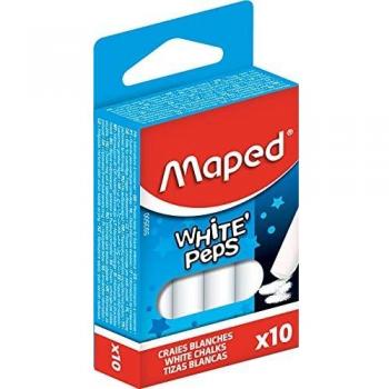 Maped Craie pour tableau WHITE'PEPS, rond, blanc