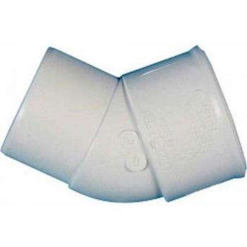 32 mm Polypipe White 45° Spigot Bending Connector