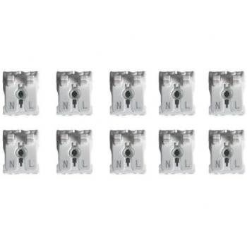 Morsettiera a Vite Libera 10x Molla Duo Click – Connettore Elettrico Bianco 2P