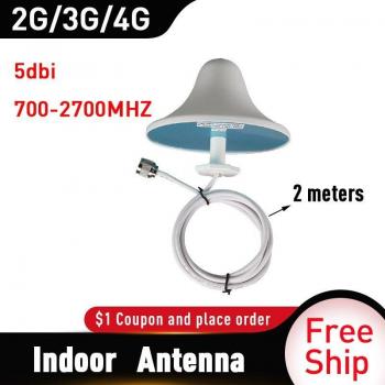Antena interior 4G LTE con cable de 2M y conector N macho para mejorar señal