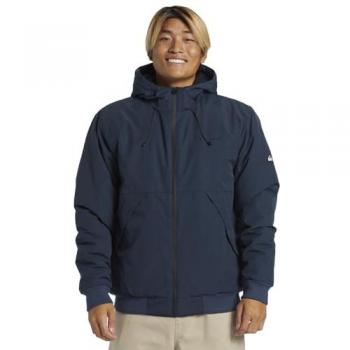Chaqueta con capucha Quiksilver Brooks 5K azul marino para hombre, talla L, estándar