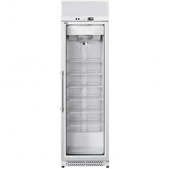 Congelador vertical 205cm 59,5cm 380L Clase C SVAN SCVH2600 HORECA Tapa Cristal Puerta Cristal Blanco