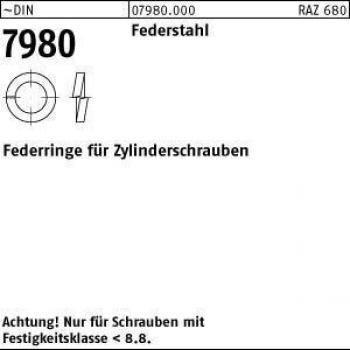 1000 Stück Federringe DIN 7980 Federstahl 3