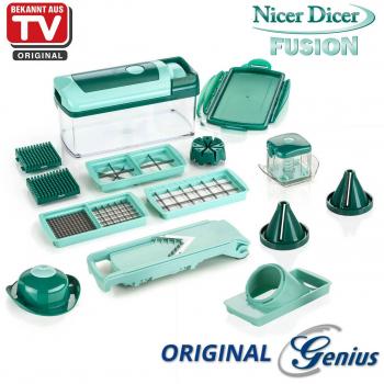 Genius Nicer Dicer Fusion, Set di utensili da cucina, 16 Pezzi