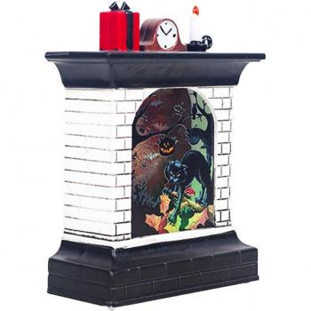 Lumière Spectrale LED – Cheminée et Créatures d’Halloween