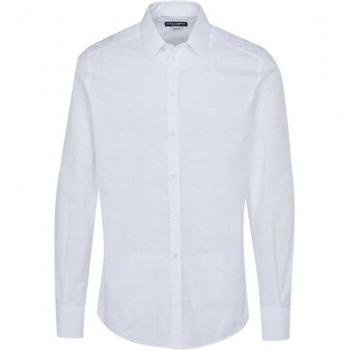 White GOLD XL Long Sleeve Men's Formal Dress Shirt