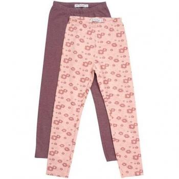Leggings Minymo Rosa y Rosa Oscuro