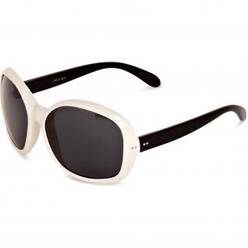 Damen‑Oversized Sonnenbrille Sunoptic – Weiß/Black, Standardgröße