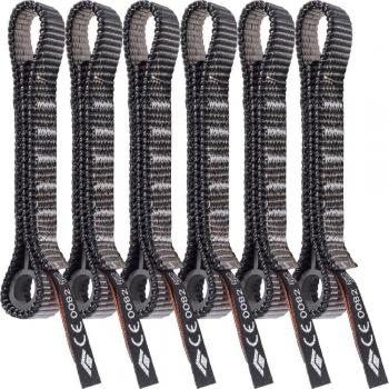 Cinta exprés Black Diamond 12 cm Dogbone (paquete de 6)