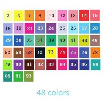 STA 48 Colors Artist Double Headed Sketch Marker Set