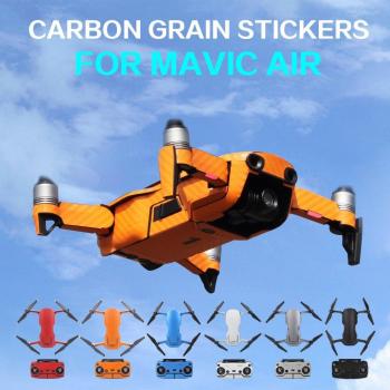 6-Color Waterproof PVC Carbon Grain Decal Set for DJI MAVIC AIR Drone Body & Remote Accessories