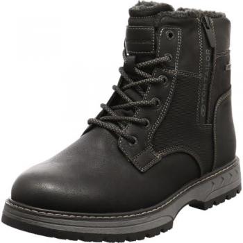 TOM TAILOR Schnürboots Schwarz
